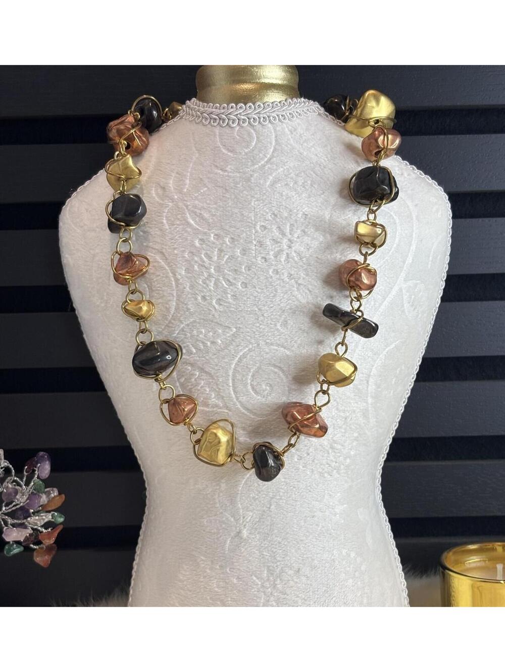 Abra Couture Multi-Color Statement Necklace